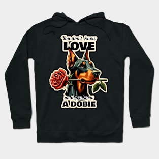 Doberman Valentine's day Hoodie